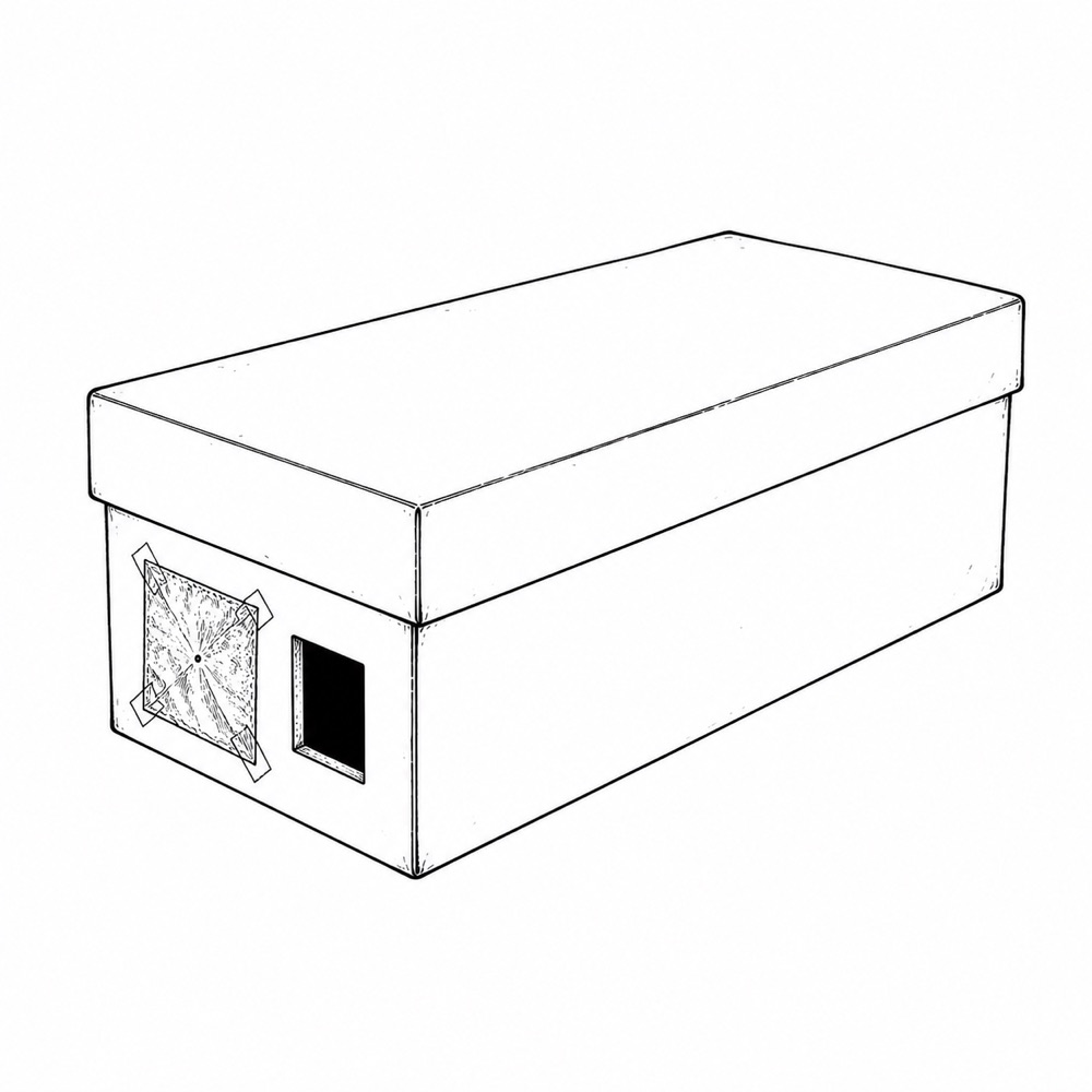 shoebox projector wp Closed shoebox eclipse projector with pinhole and viewing hole